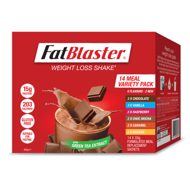 FAT BLASTER WEIGHT LOSS SHAKE VARIETY 33G 14 PACK