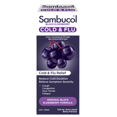 SAMBUCOL COLD & FLU LIQUID 120ML