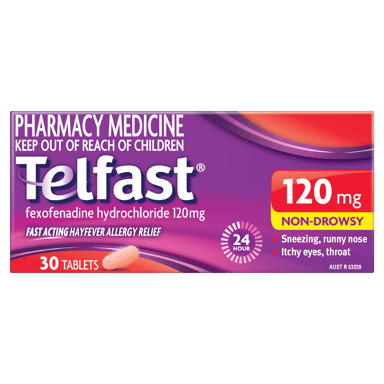 TELFAST 120MG 30 TABLETS