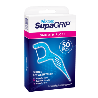 PIKSTERS SUPERGRIP FLOSS PICK INDIVIDUALLY WRAPPED 50 PACK
