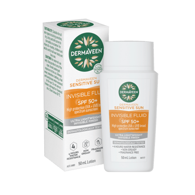 DERMAVEEN SENSITIVE FACE SUNSCREEN INVISIBLE FLUID SPF50+ 50ML