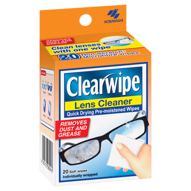 CLEARWIPE LENS CLEANER WIPES 20 PACK