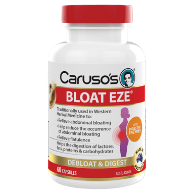 CARUSOS BLOAT EZE 60 CAPSULES