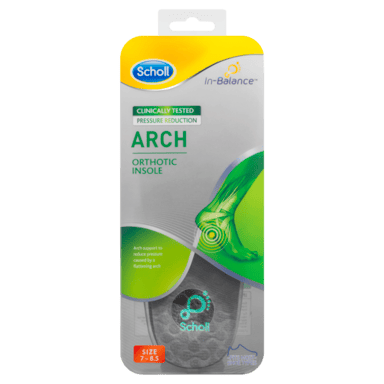 SCHOLL IN BALANCE BALL OF FOOT ARCH ORTHOTIC INSOLES M