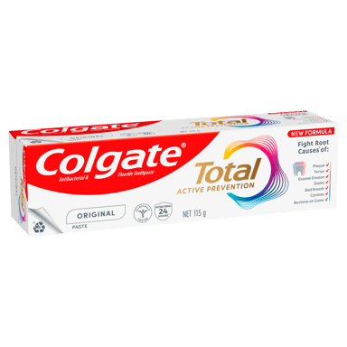 COLGATE TOOTHPASTE TOTAL ORIGINAL ANTIBACTERIAL 115G
