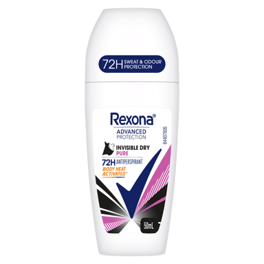 REXONA ANTIPERSPIRANT WOMEN INVISIBLE PURE ROLL ON 50ML