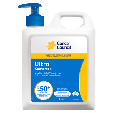 CANCER COUNCIL ULTRA SUNSCREEN  PUMP SPF50+ 1 LITRE