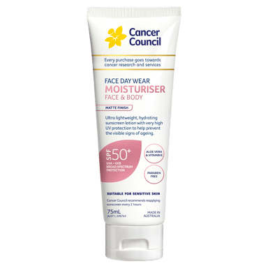 CANCER COUNCIL FACE SUNSCREEN MATT INVISI TUBE SPF50+ 75ML