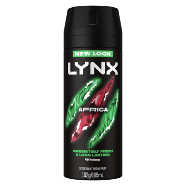 LYNX MEN BODY SPRAY AFRICA 48HR 165ML