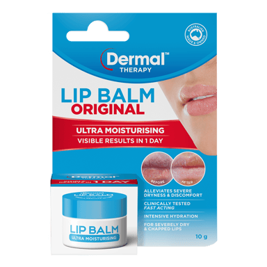 DERMAL THERAPY LIP BALM POT ORIGINAL ULTRA MOISTURISING 10G
