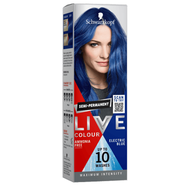 SCHWARZKOPF LIVE COLOUR ELECTRIC BLUE 75ML