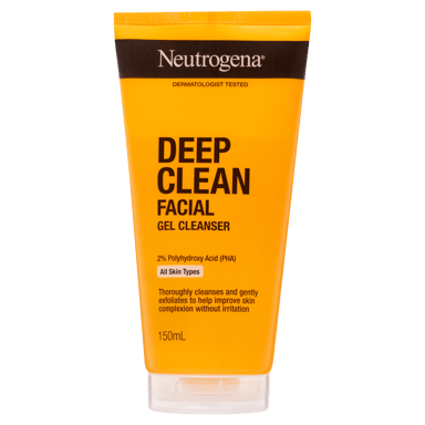 NEUTROGENA DEEP CLEAN FACIAL GEL CLEANSER 150ML