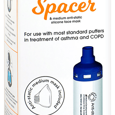 BREATH-A-TECH SPACER AND MASK MEDIUM