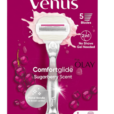 GILLETTE VENUS COMFORTGLIDE SUGARBERRY RAZOR + 2 BLADES