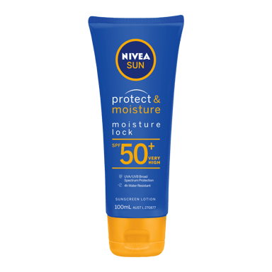 NIVEA PROTECT & MOISTURE SUNSCREEN LOTION SPF50+ 100ML