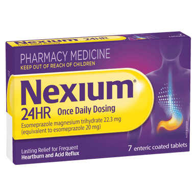 NEXIUM 24HR 20MG 7 TABLETS