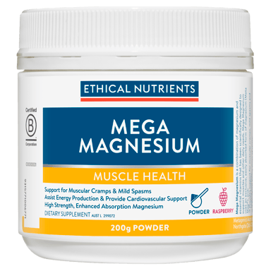 ETHICAL NUTRIENTS MEGA MAGNESIUM RASPBERRY POWDER 450G