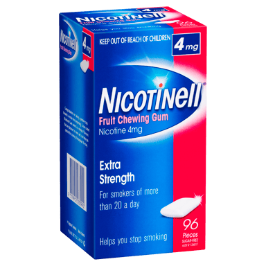 NICOTINELL FRUIT 4MG GUM 96 PACK