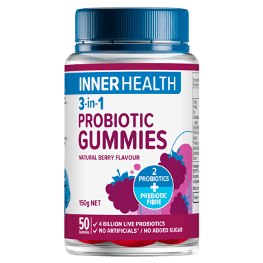 INNER HEALTH 3 IN 1 PROBIOTIC 50 GUMMIES