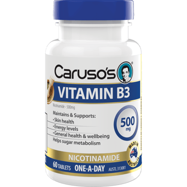 CARUSOS VITAMIN B3 500MG 60 TABLETS