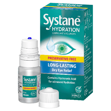 SYSTANE HYDRATION MULTI DOSE PRESERVATIVE FREE LUBRICANT EYE DROPS 10ML