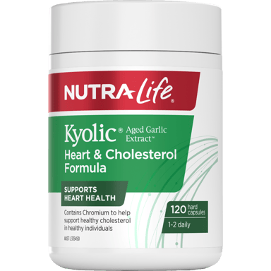 NUTRALIFE KYOLIC AGED GARLIC EXTRACT HEART & CHOLESTEROL 120 TABLETS