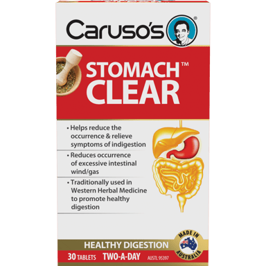 CARUSOS STOMACH CLEAR 30 TABLETS