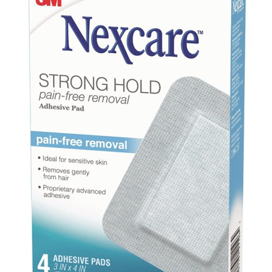 NEXCARE STRONG HOLD ADHESIVE PAD 4 PACK
