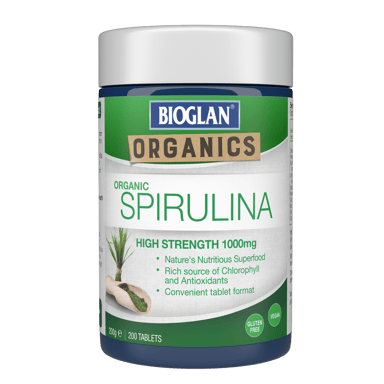 BIOGLAN HIGH STRENGTH SPIRULINA 200 TABLETS