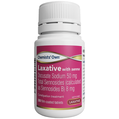 CHEMISTS OWN LAXATIVE WITH SENNA 200 TABLETS