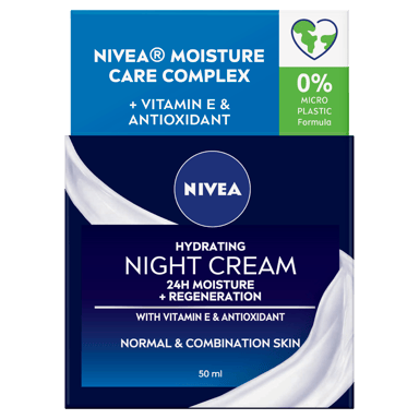 NIVEA DAILY ESSENTIALS REGENERATING NORMAL & COMBINATION NIGHT CREAM 50ML