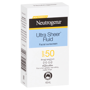 NEUTROGENA ULTRA SHEER FACE FLUID SPF50 40ML