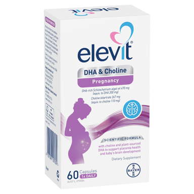 ELEVIT DHA & CHOLINE 60 CAPSULES
