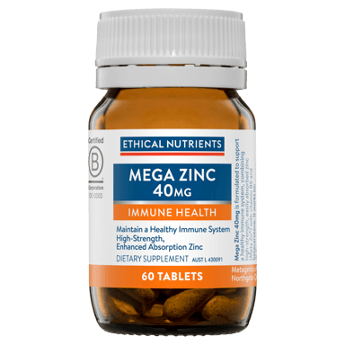 ETHICAL NUTRIENTS MEGA ZINC 40MG VITAMIN C BERRY POWDER