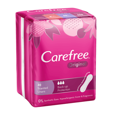CAREFREE LINER 1D REGULAR ORIGINAL SHOWER FRESH 30 PACK