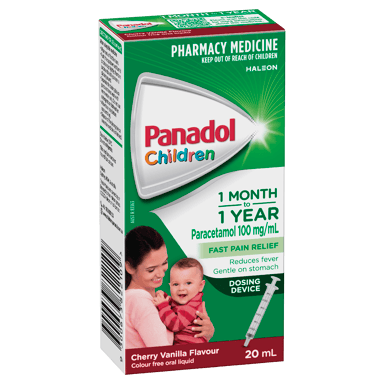 PANADOL CHILDREN 1 MONTH - 1 YEAR COLOUR FREE DOSING DEVICE 50ML