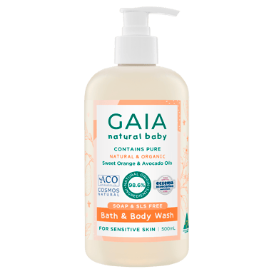 GAIA NATURALS BABY BATH & BODY WASH 500ML