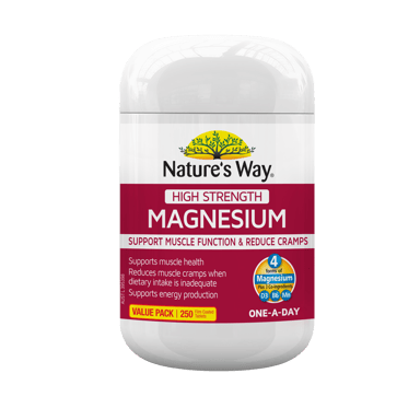 NATURES WAY HIGH STRENGTH MAGNESIUM 250 TABLETS