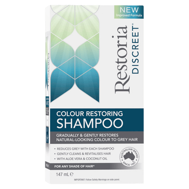 RESTORIA DISCREET COLOUR RESTORING SHAMPOO 147ML