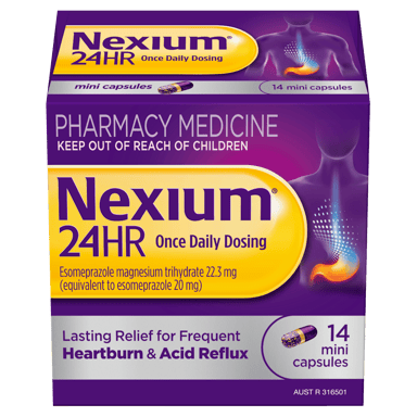NEXIUM 24HR 20MG 14 MINI CAPSULES