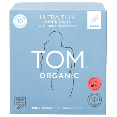 TOM ORGANIC SUPER PAD 10 PACK