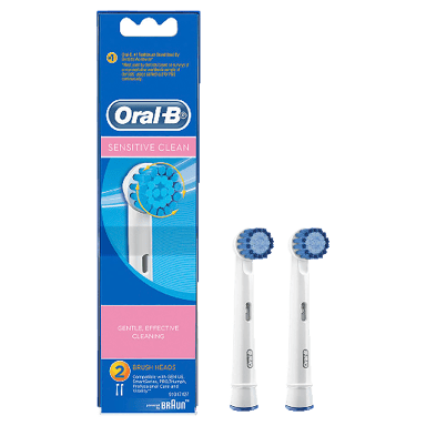 ORAL-B POWER BRUSH HEADS SENSITIVE CLEAN 2 PACK