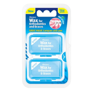 PIKSTERS WAX FOR ORTHODONTICS & BRACES  2 PACK