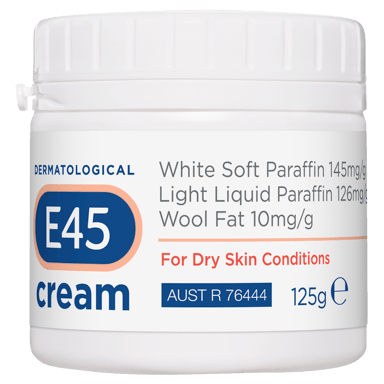 E45 DERMATOLOGICAL CREAM TUB 125G