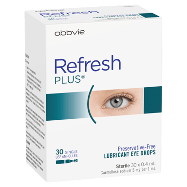 REFRESH PLUS EYE DROPS 30 X 0.4ML