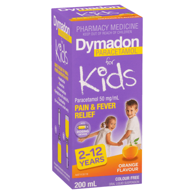 DYMADON FOR KIDS ORANGE 2 YEARS-12 YEARS SUSPENSION 200ML