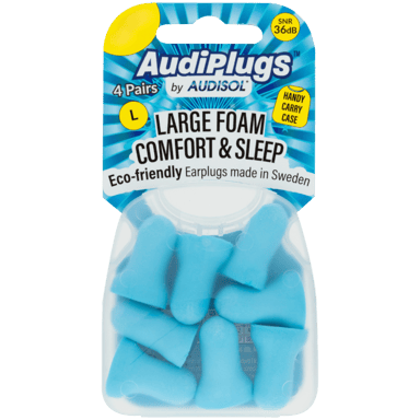 AUDISOL AUDIPLUGS SOFT FOAM MULTIPURPOSE 4 PAIRS