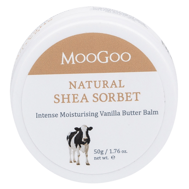 MOOGOO SHEA SORBET VANILLA BUTTER BALM 50G