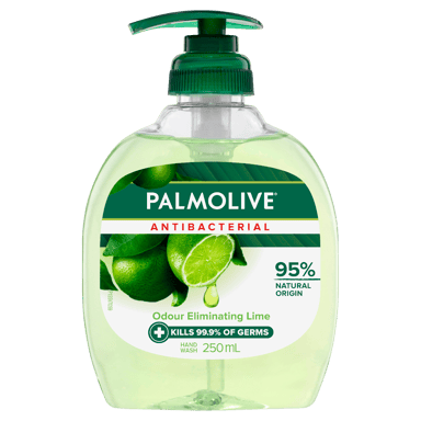 PALMOLIVE ANTIBACTERIAL  HAND WASH LIME ODOUR NEUTRAL 250ML