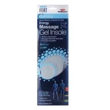 NEAT FEAT ORTHOTICS ENERGY MASSAGE GEL INSOLE MEN